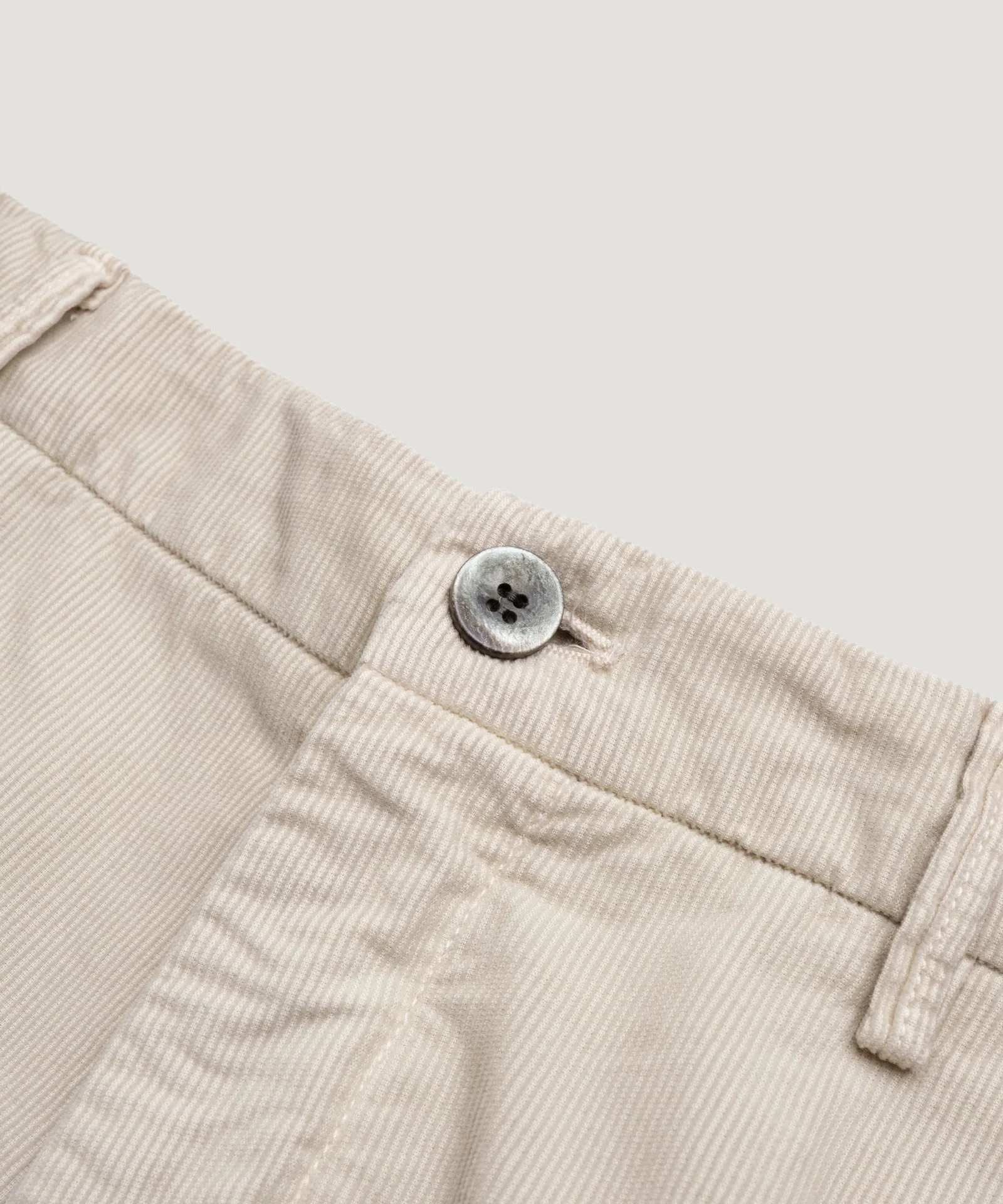 Bermuda shorts baby cord katoen stretch beige - Image 4