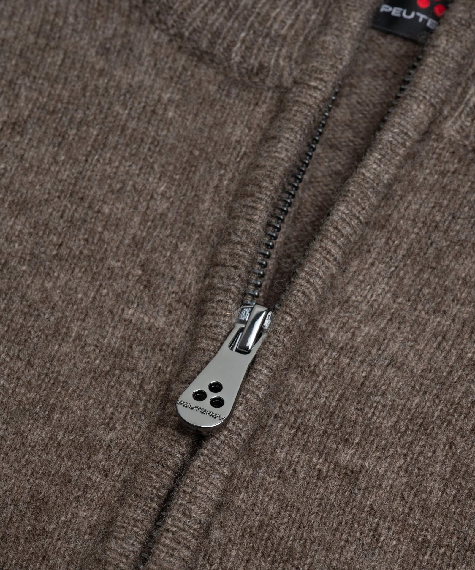 Trebe half-zip trui wol/yakwol donkerbruin - Image 3