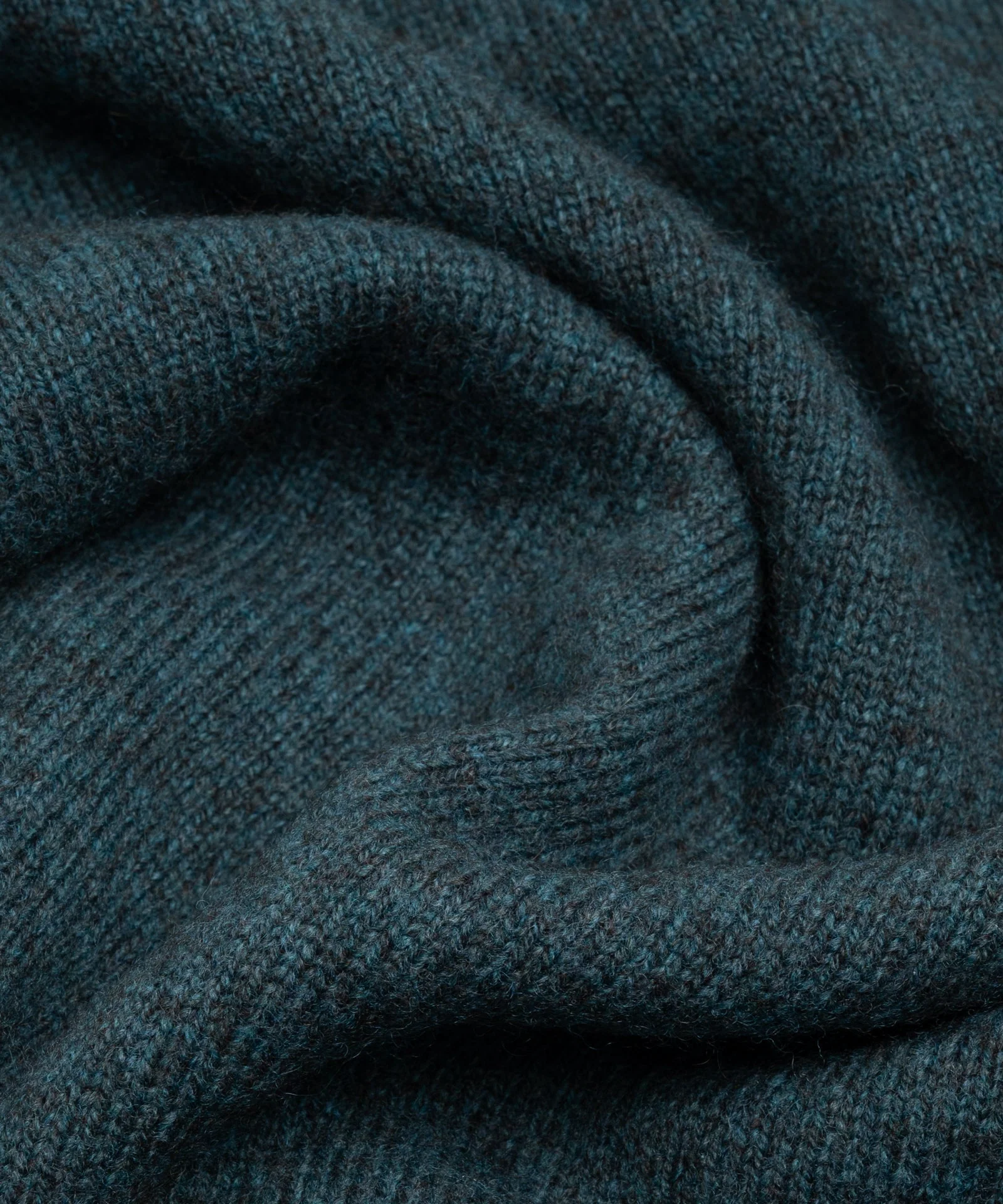 Trebe half-zip trui wol/yakwol teal - Image 6