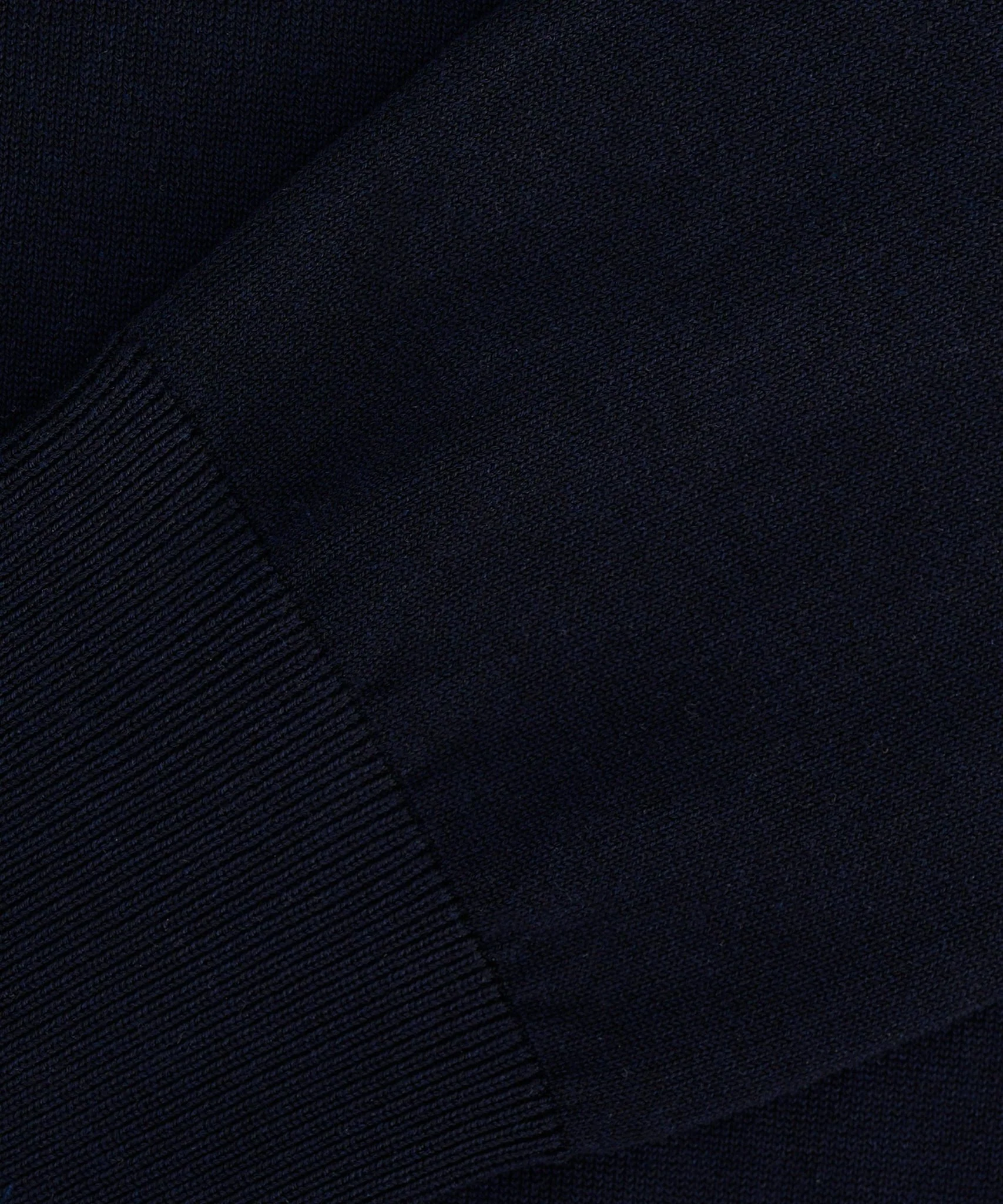 Luxury basic crewneck trui Tencel/katoen/zijde donkerblauw - Image 6