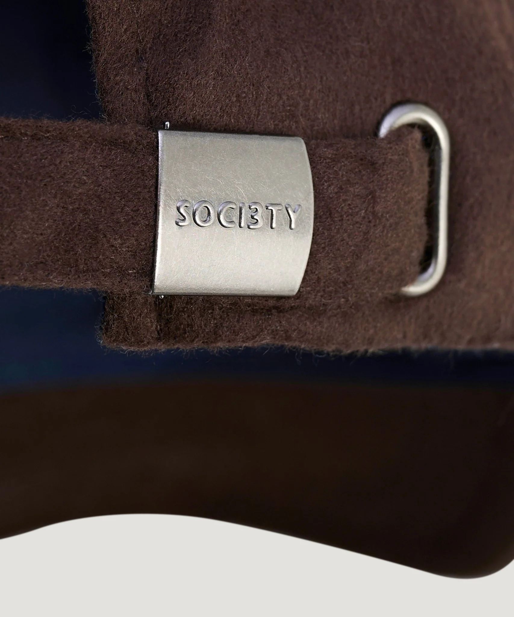 Baseball cap kasjmier donkerbruin (made by Christys' London) - Image 3