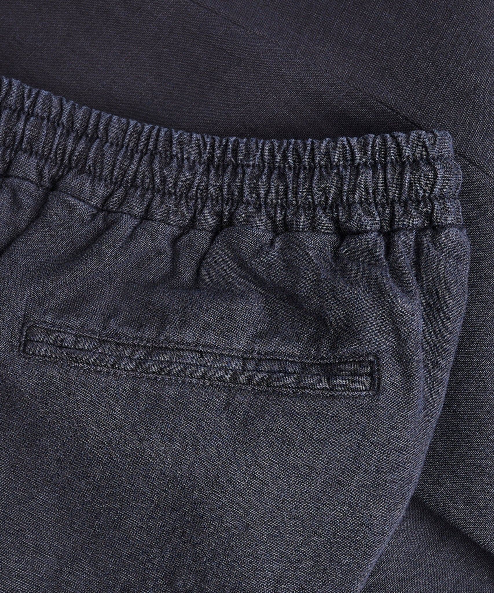 Estoril pants gewassen linnen donkerblauw - Image 2