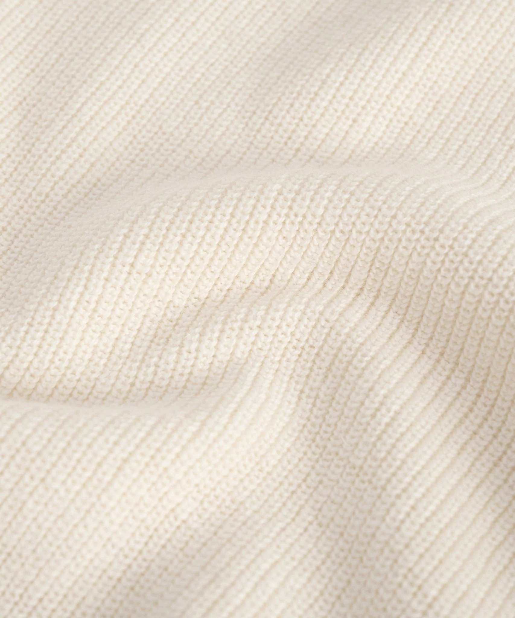 Fisherman ribbed trui crewneck katoen off-white - Image 6