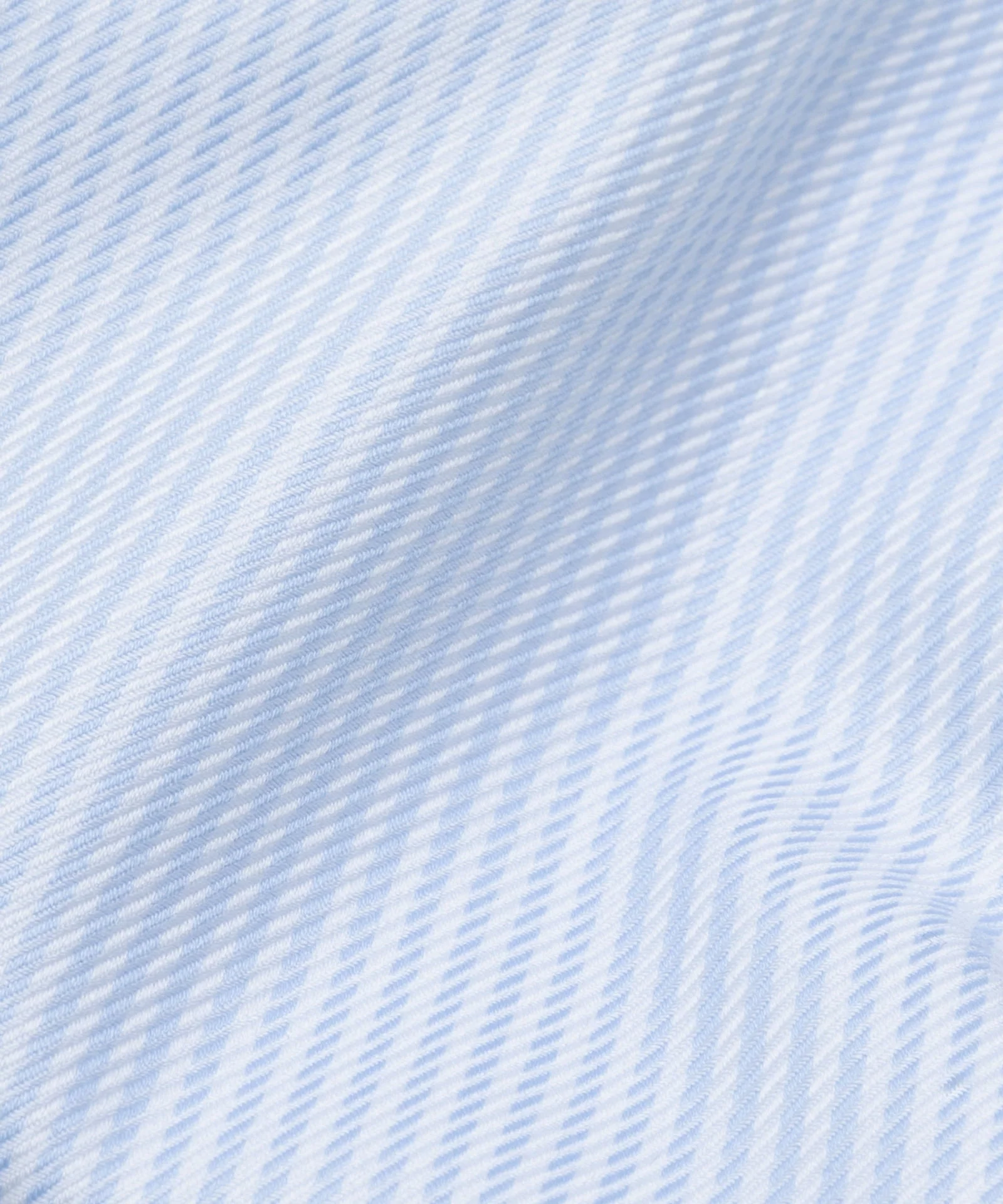 Overhemd katoen twill lichtblauw gestreept - Image 5