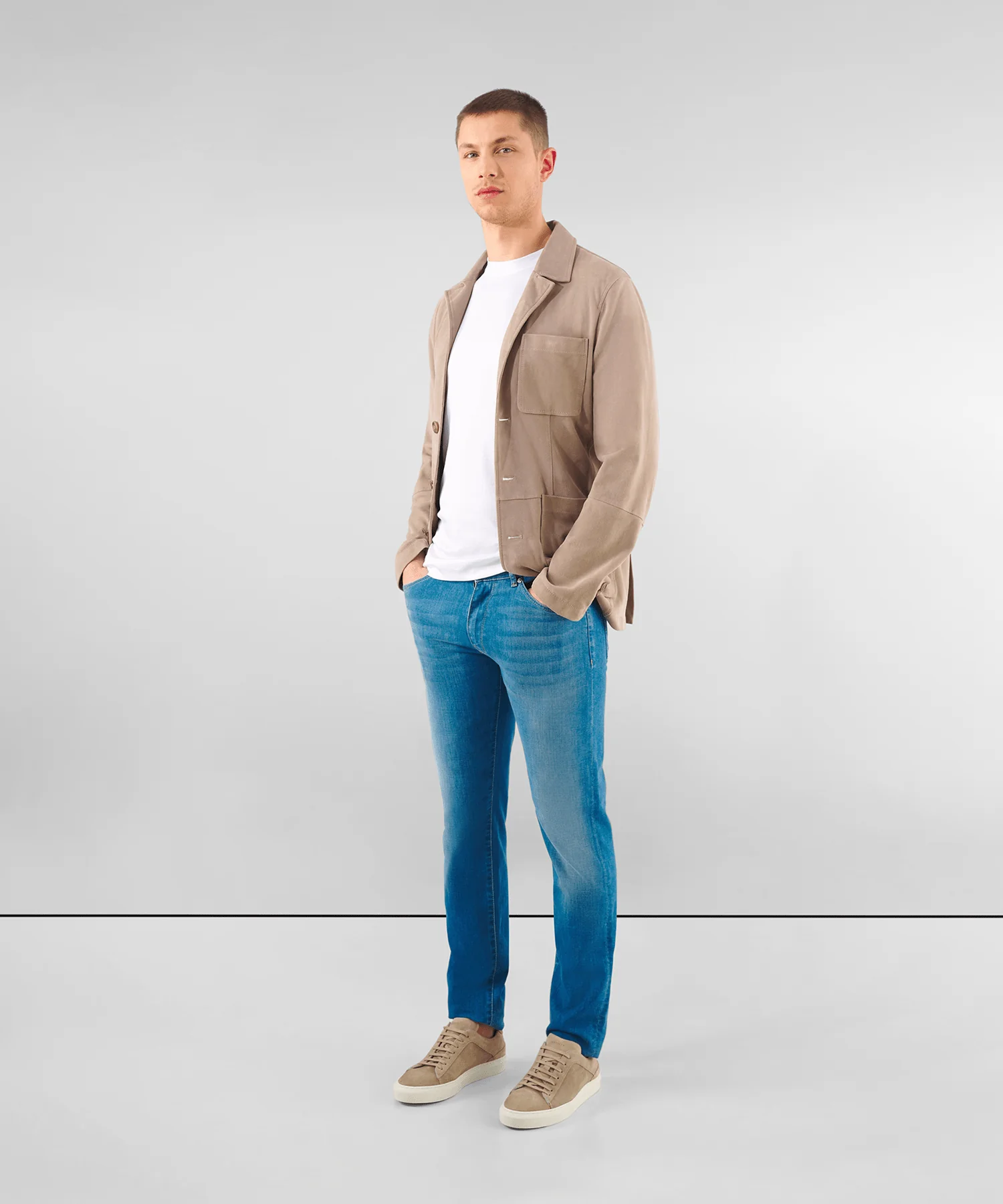 Blazer suède beige - Image 2