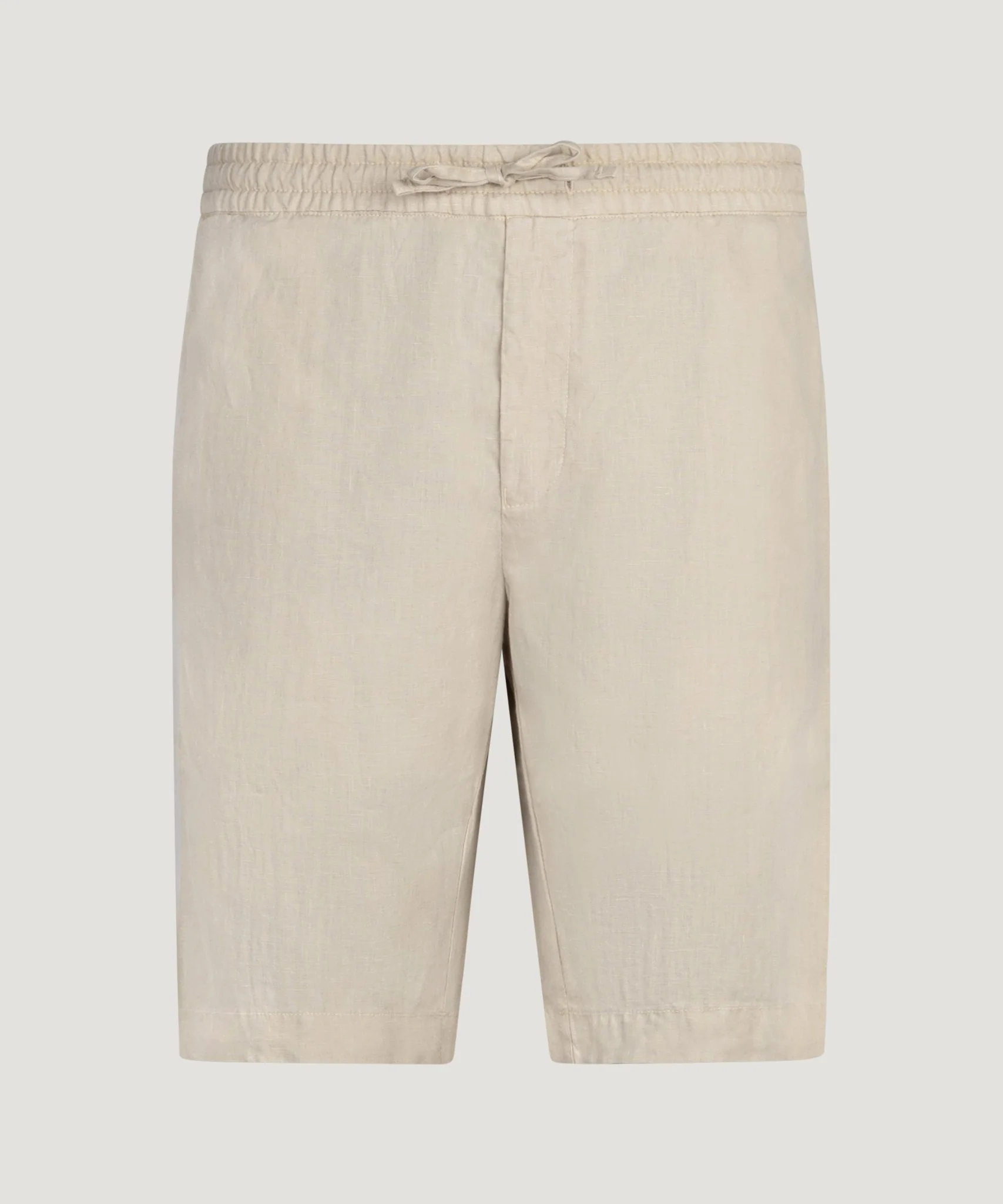 Bermuda shorts gewassen linnen beige