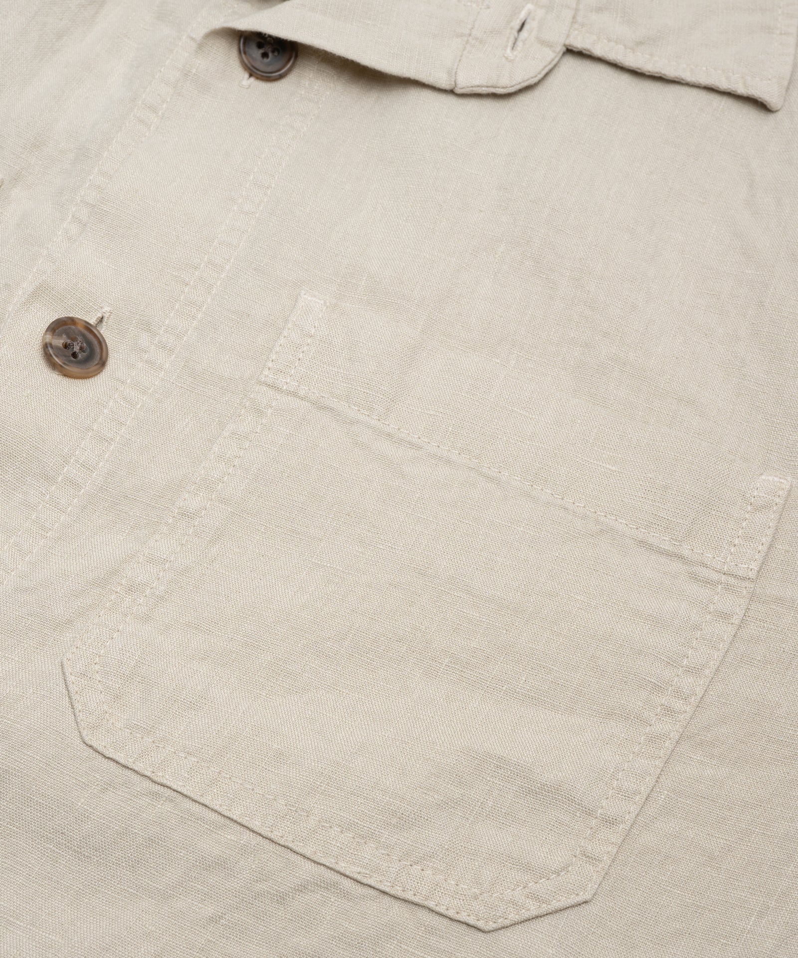 Coimbra overshirt gewassen linnen beige - Image 6