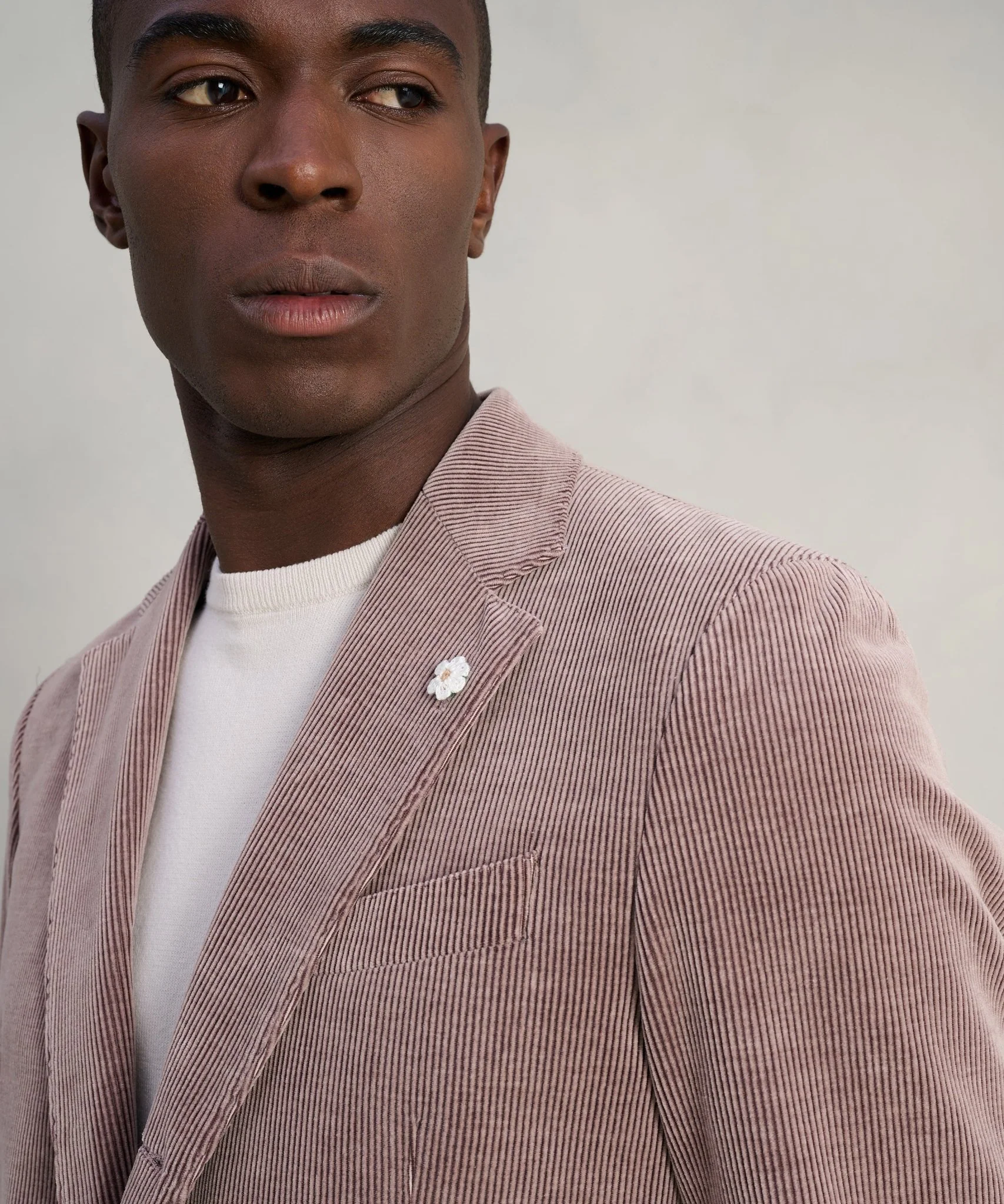 Colbert wol/katoen Skyfall corduroy roze - Image 4