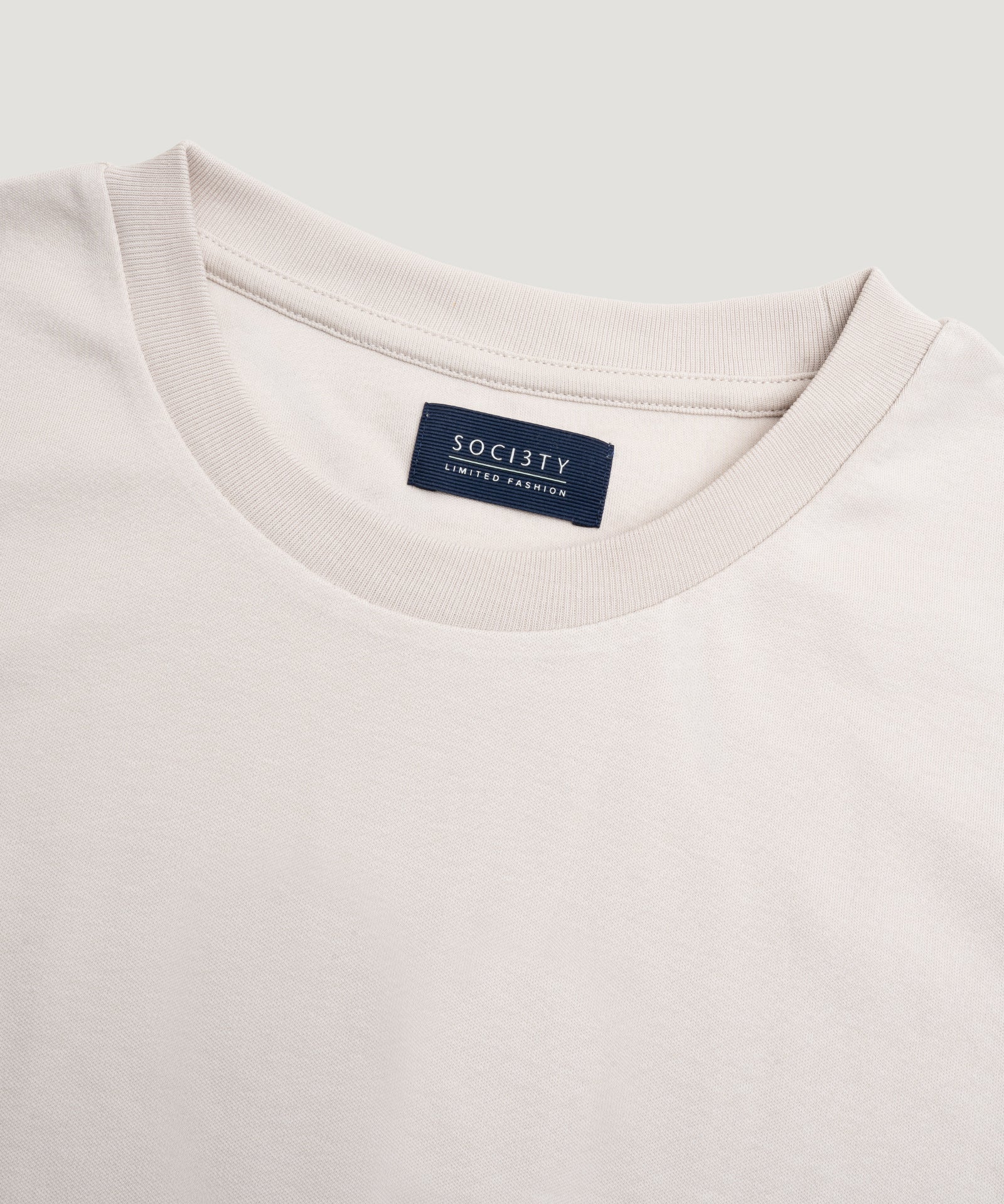 Oversized T-shirt Pima katoen off-white - Image 2