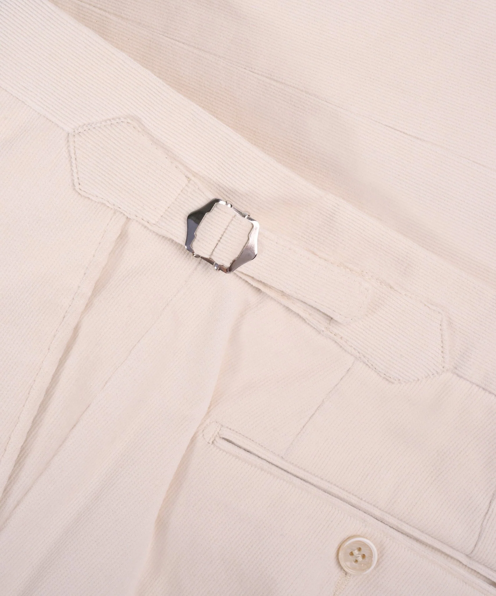 Pantalon katoen corduroy stretch lichtbruin - Image 2