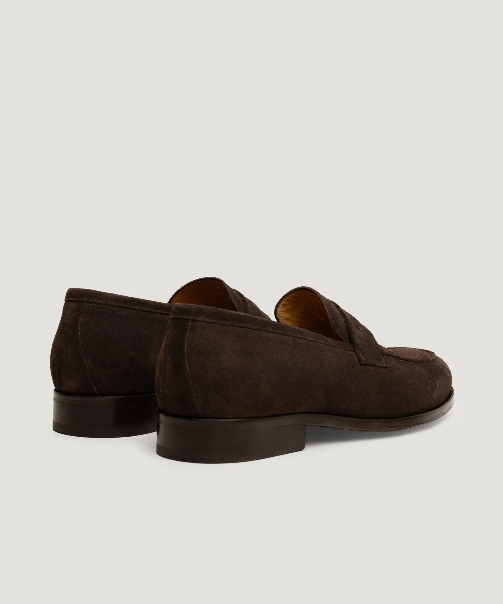 Penny loafer suède donkerbruin - Image 3