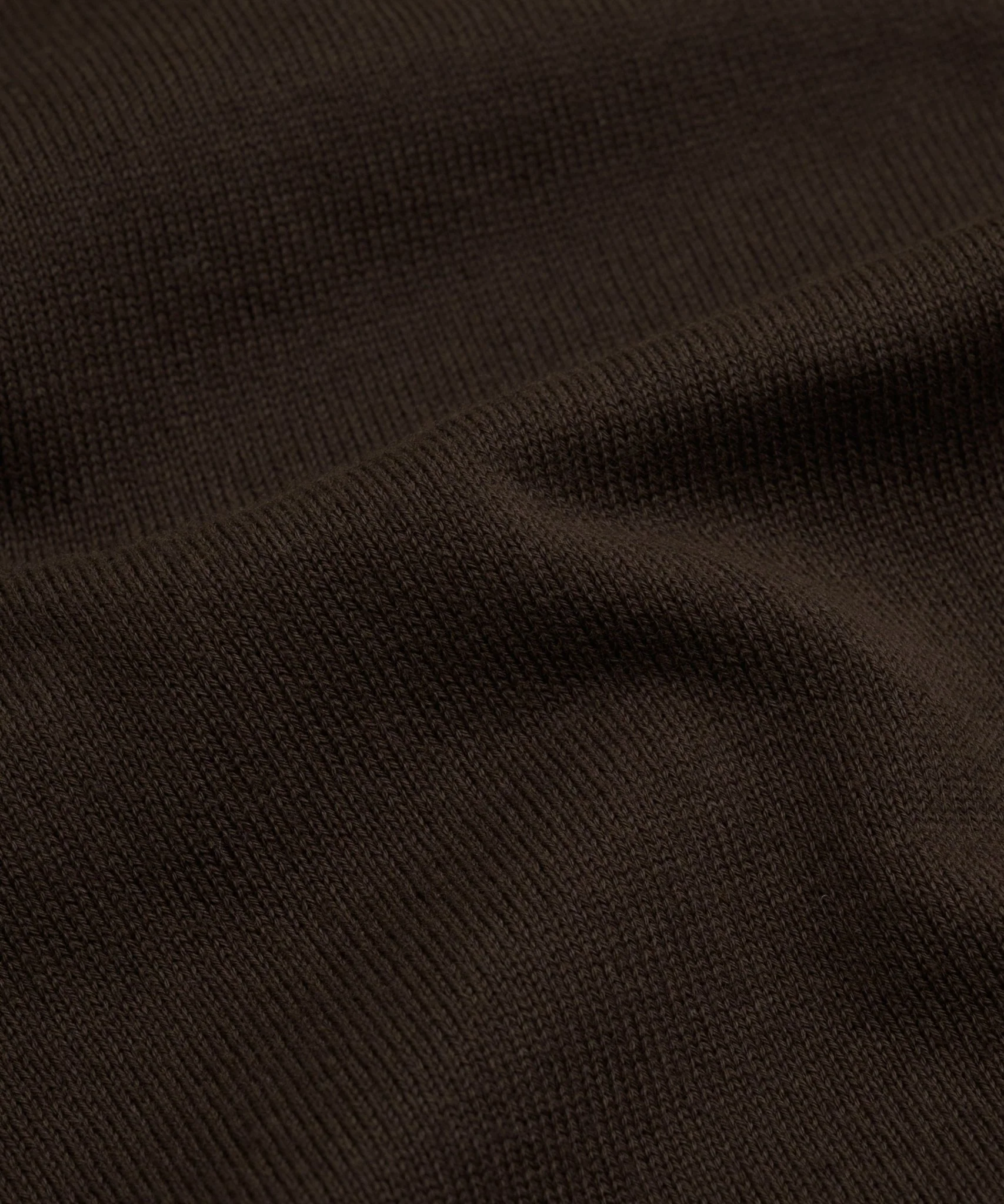Polo fine 4-ply katoen donkerbruin - Image 3