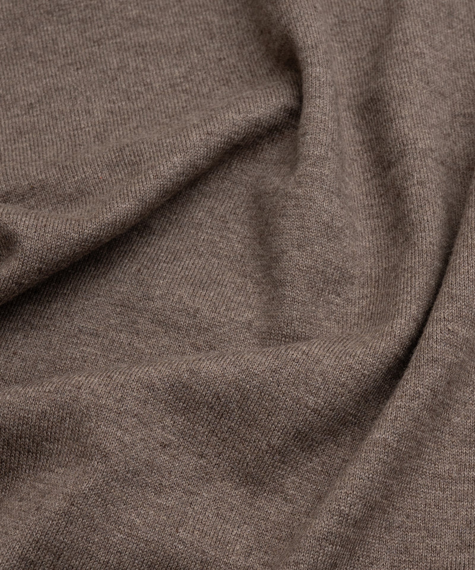 Riva buttonless polo katoen/zijde/kasjmier bruin - Image 3