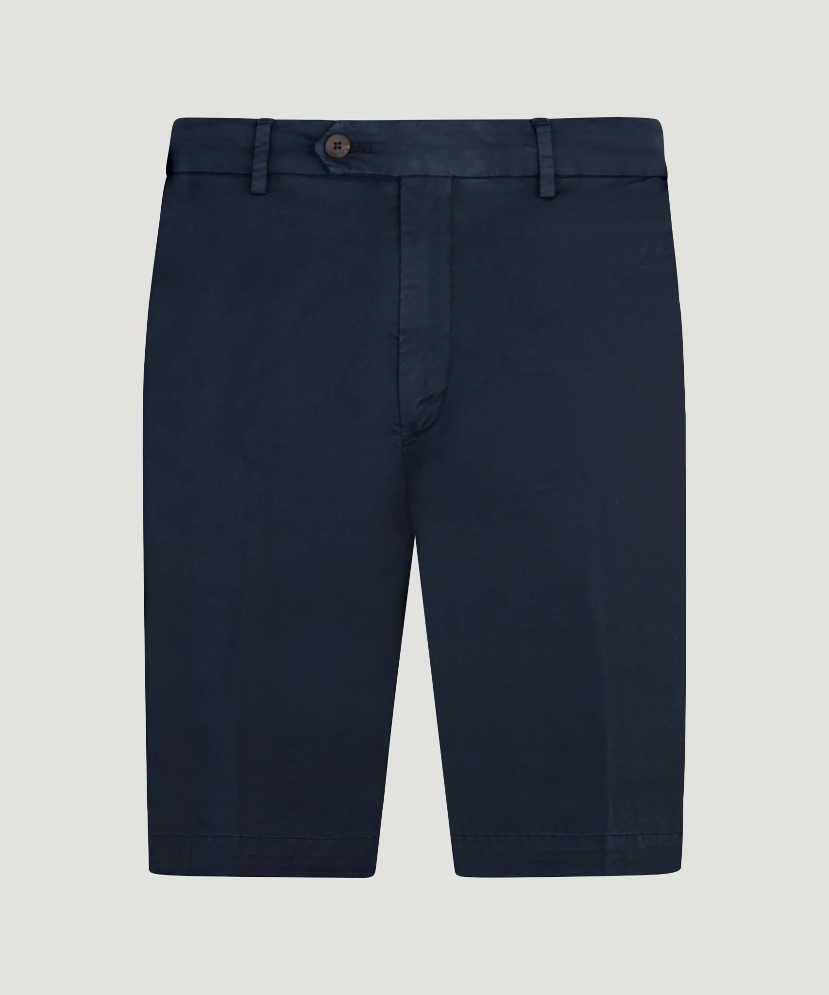 Slim shorts katoen stretch donkerblauw