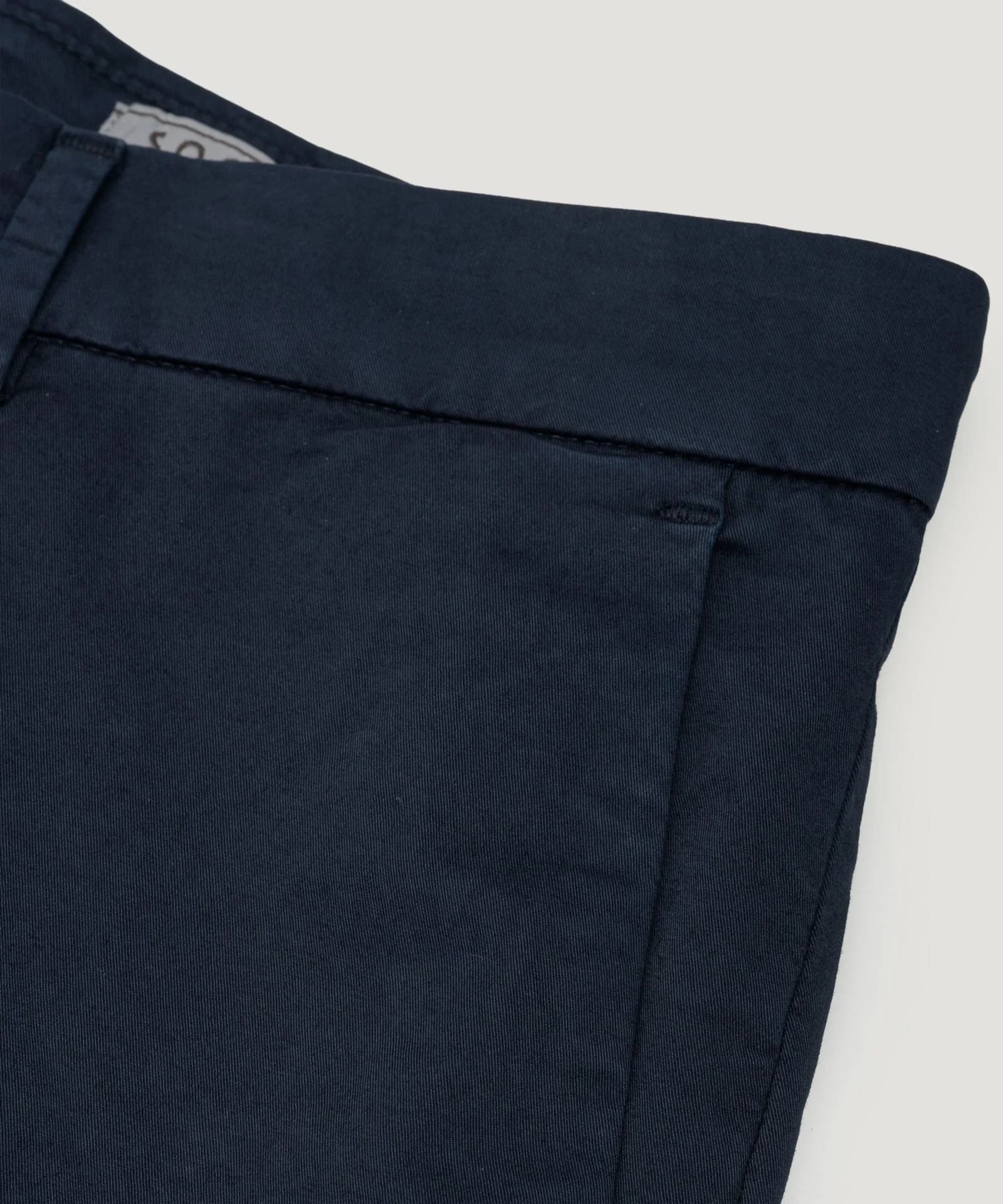 Slim shorts katoen stretch donkerblauw - Image 3