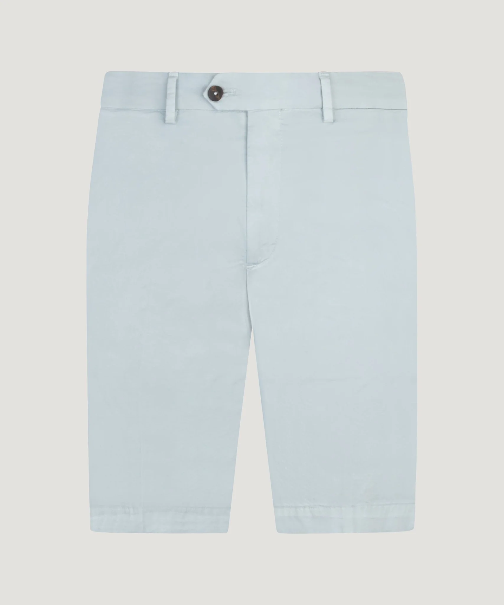Slim shorts katoen stretch lichtblauw