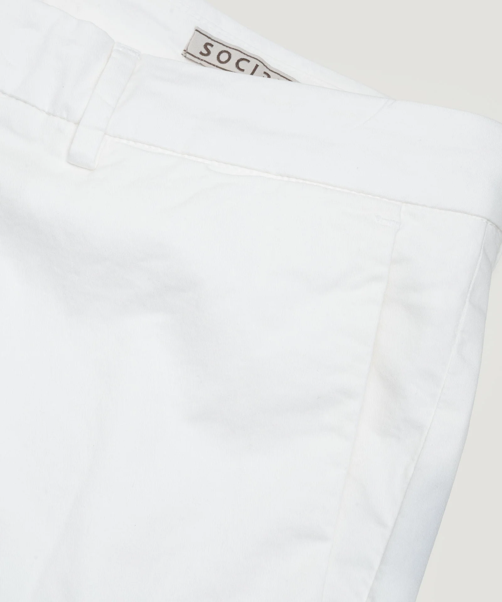 Slim shorts katoen stretch wit - Image 3