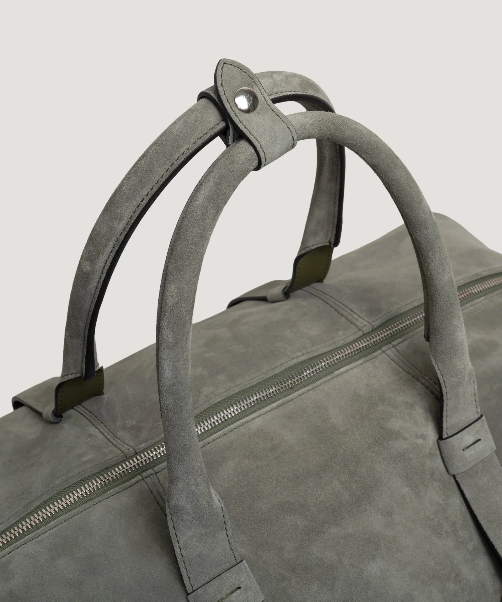 Soft weekender bag suède olijfgroen - Image 6