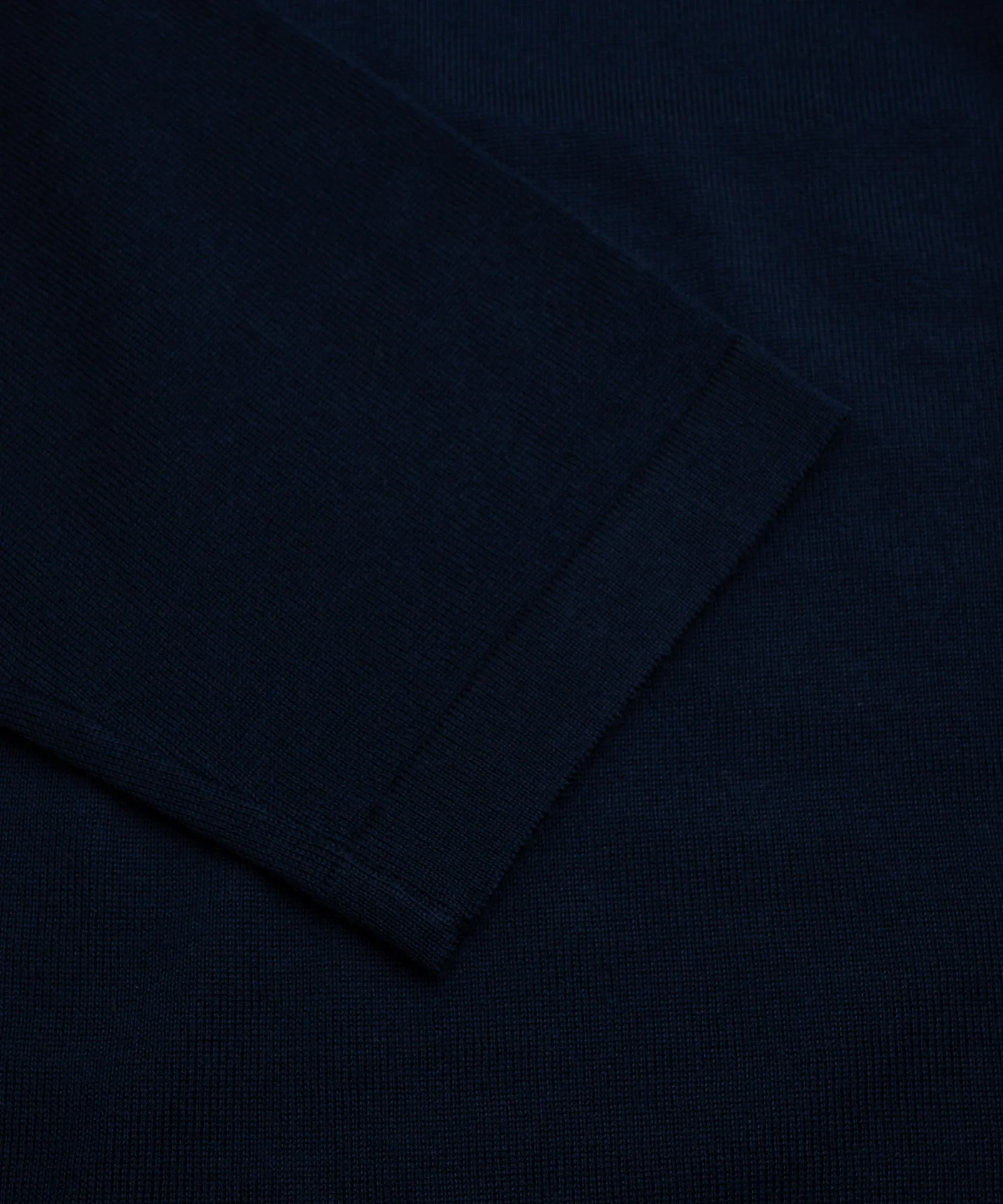 Trui crewneck extra fine merino donkerblauw - Image 3