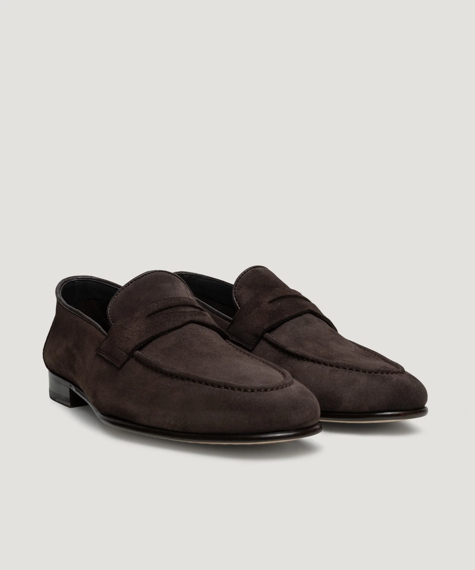 Unlined soft penny loafer suède donkerbruin - Image 2