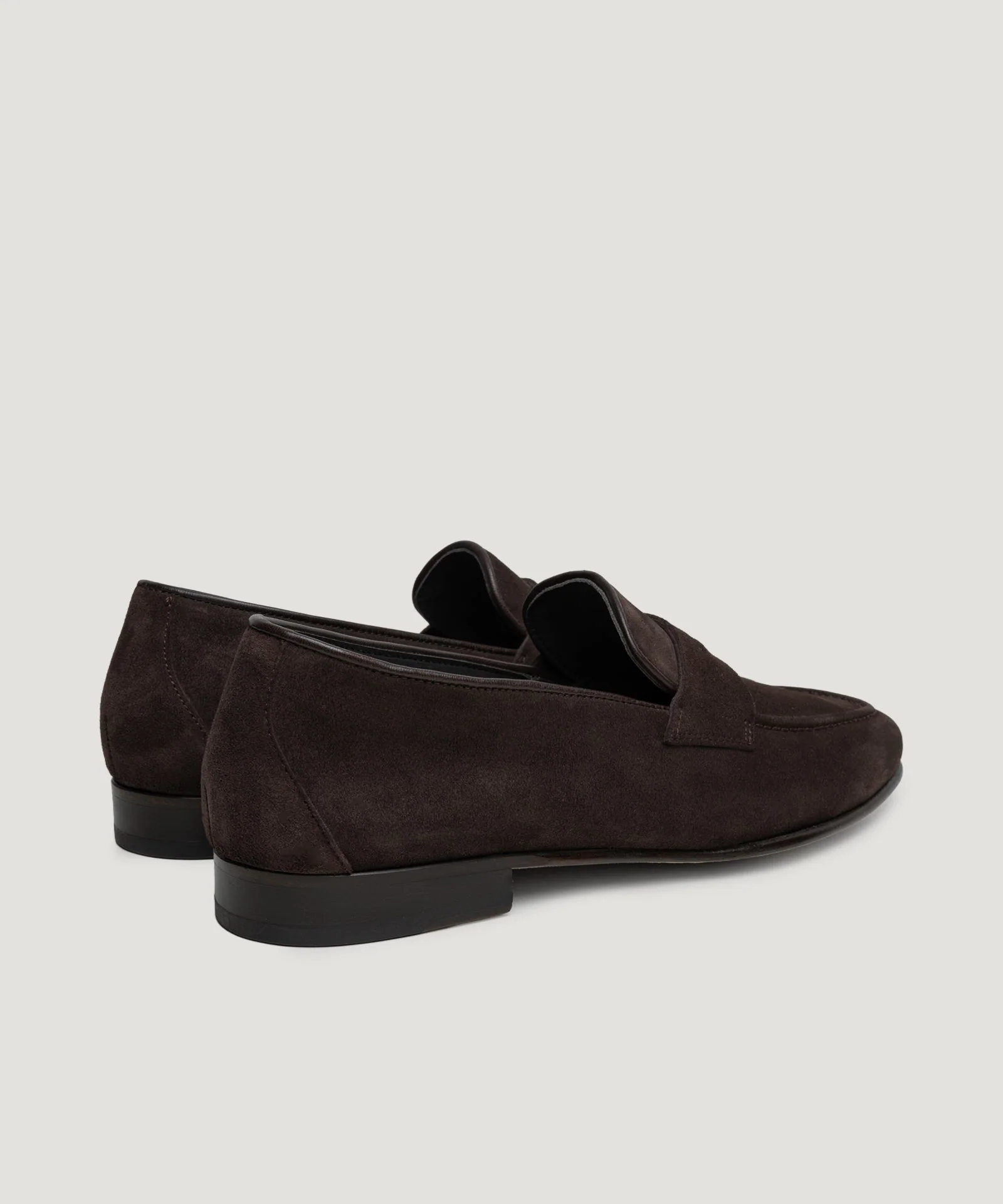 Unlined soft penny loafer suède donkerbruin - Image 3