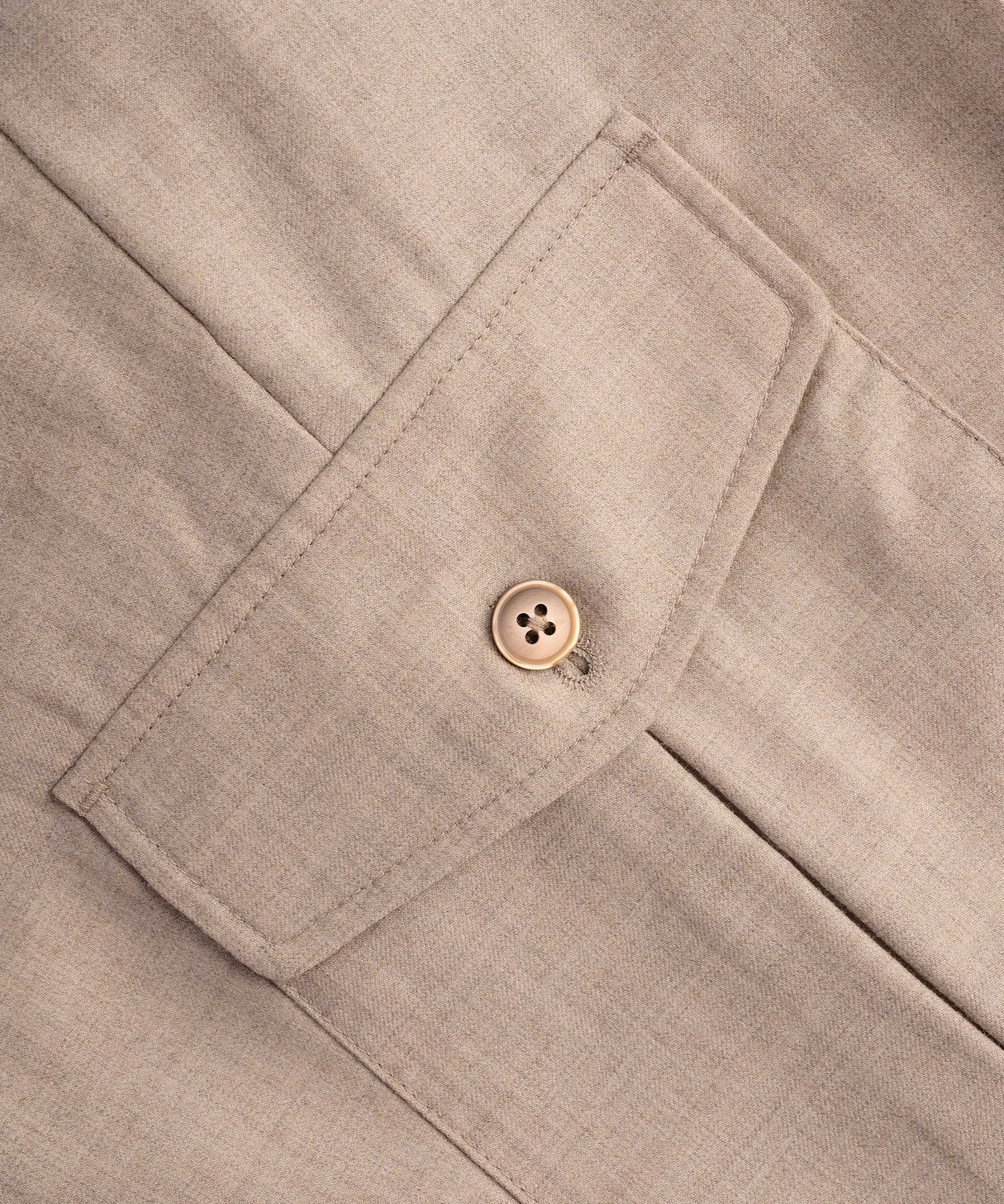 Jog-pantalon wol flanel lichtbruin - Image 6