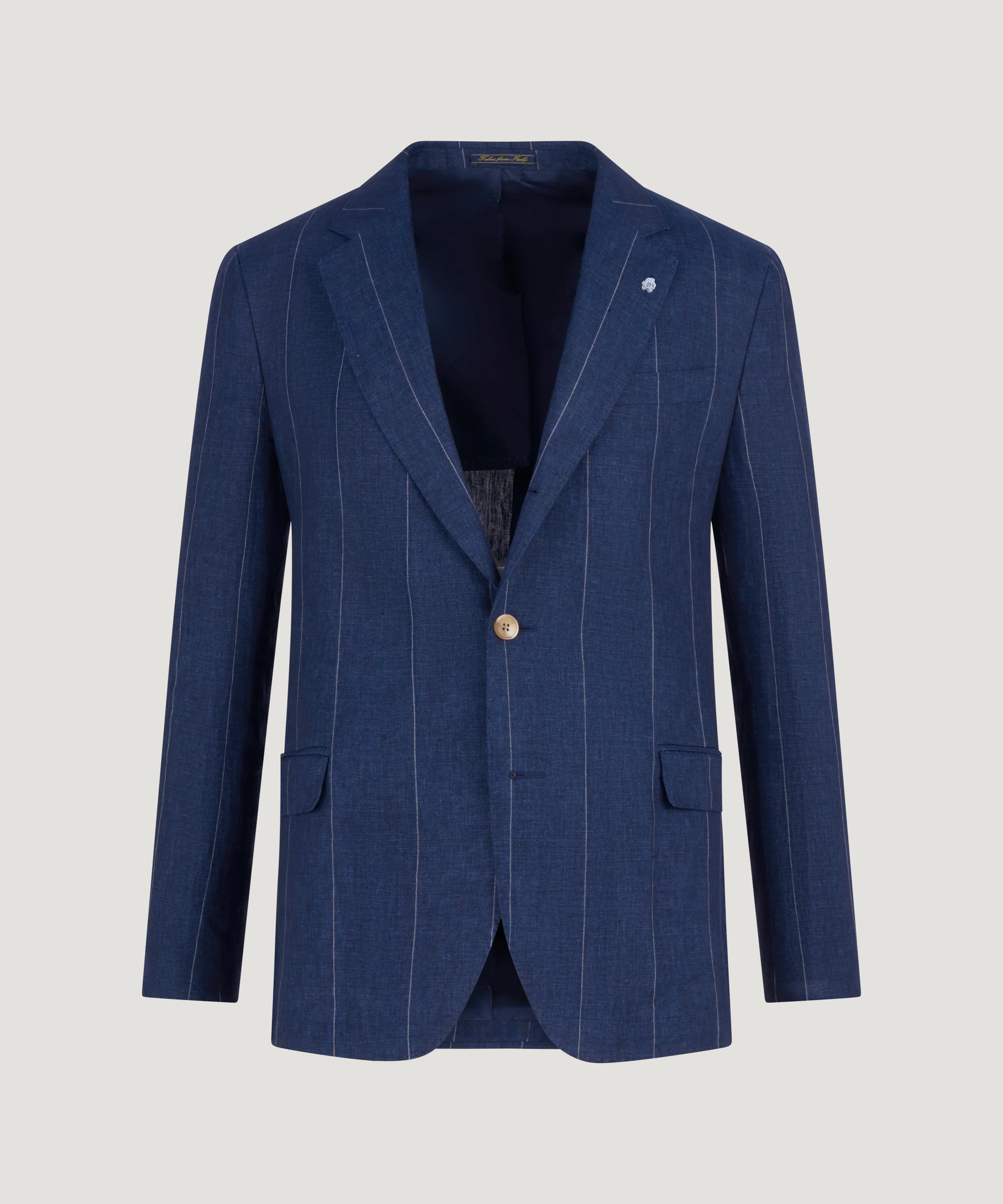Pak linnen donkerblauw gestreept (Lino Délavé by Subalpino) - Image 9