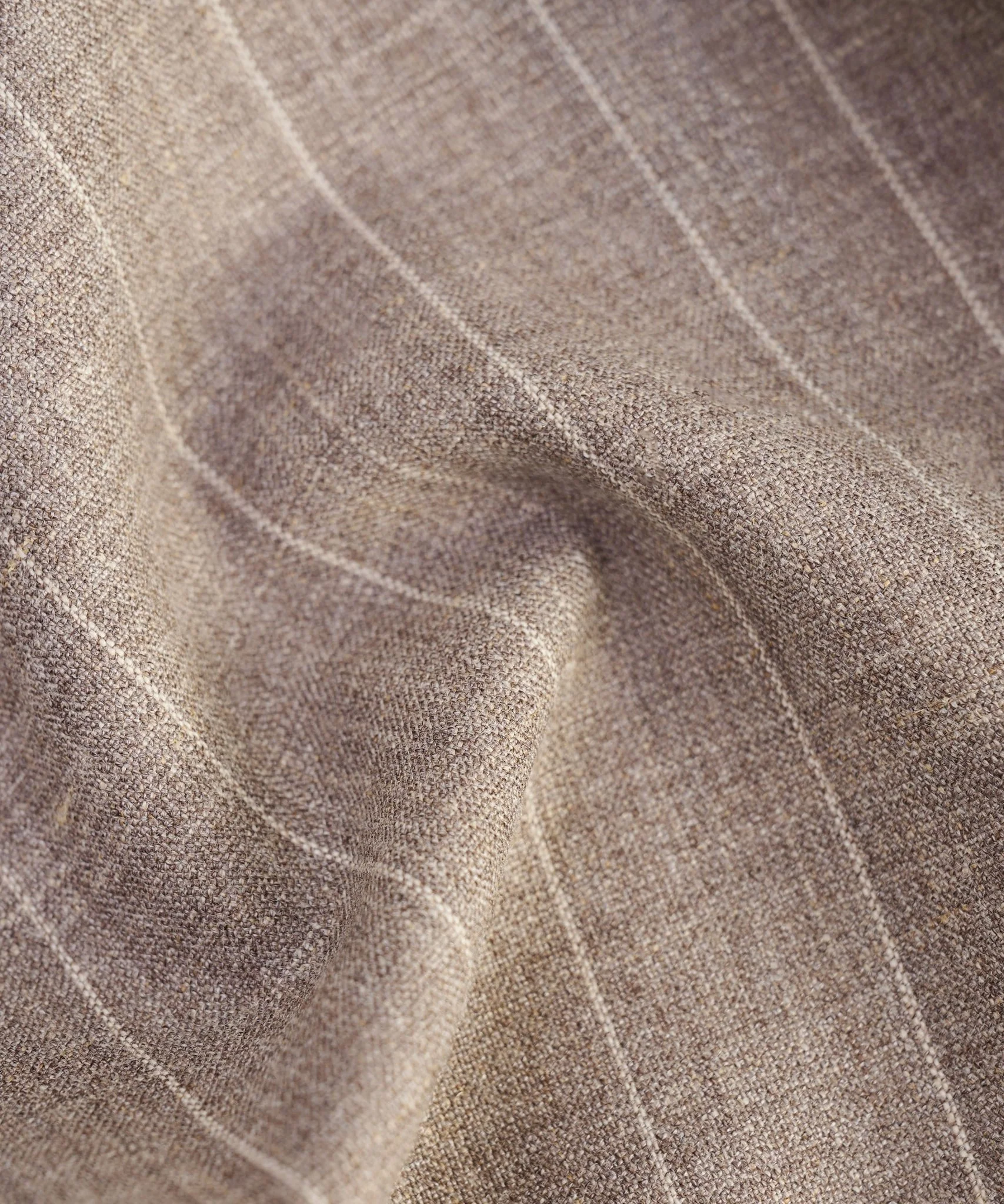 Pak wol beige gestreept (Pecora Nera® by Loro Piana) - Image 15