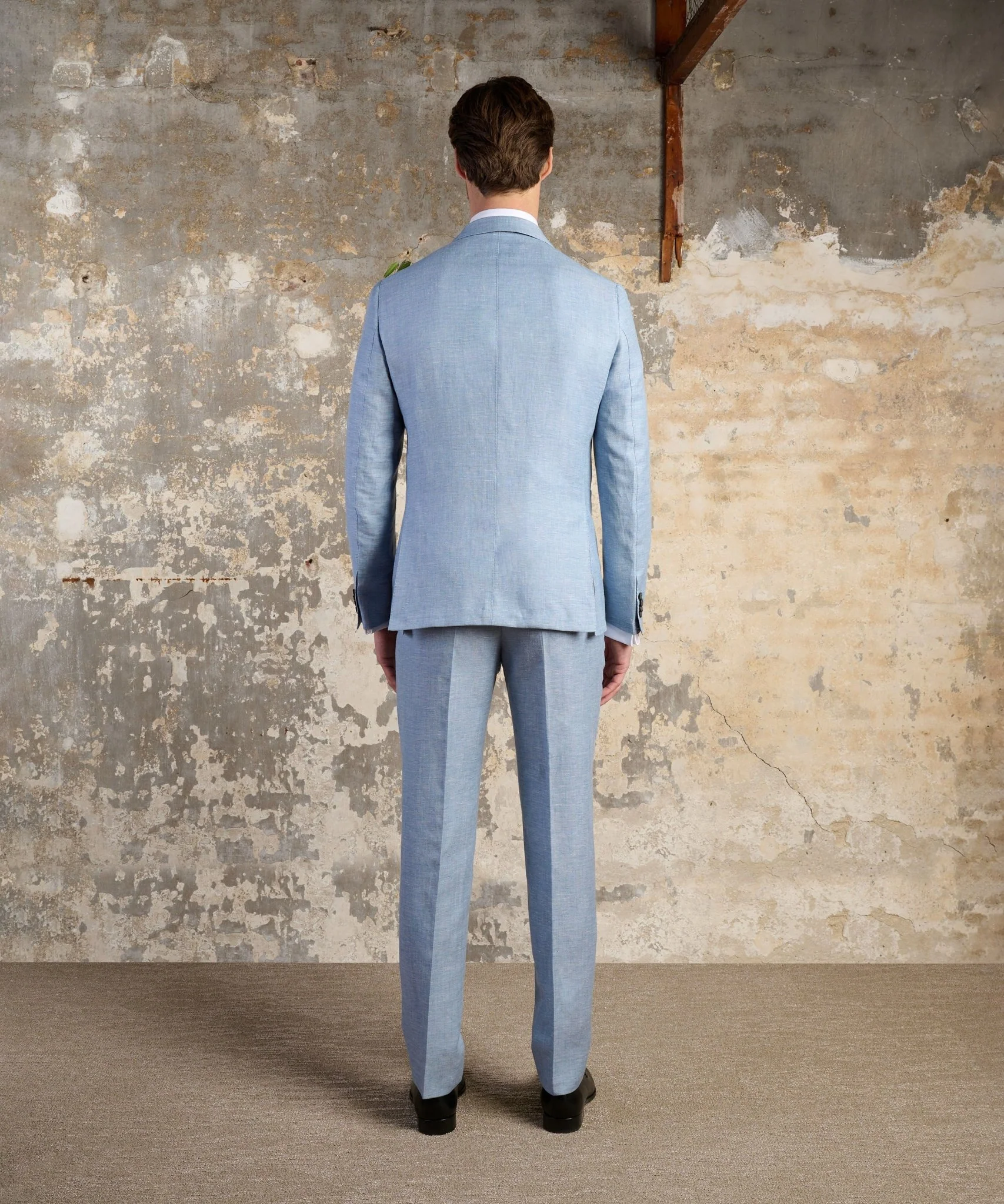Pantalon wol/linnen lichtblauw - Image 10