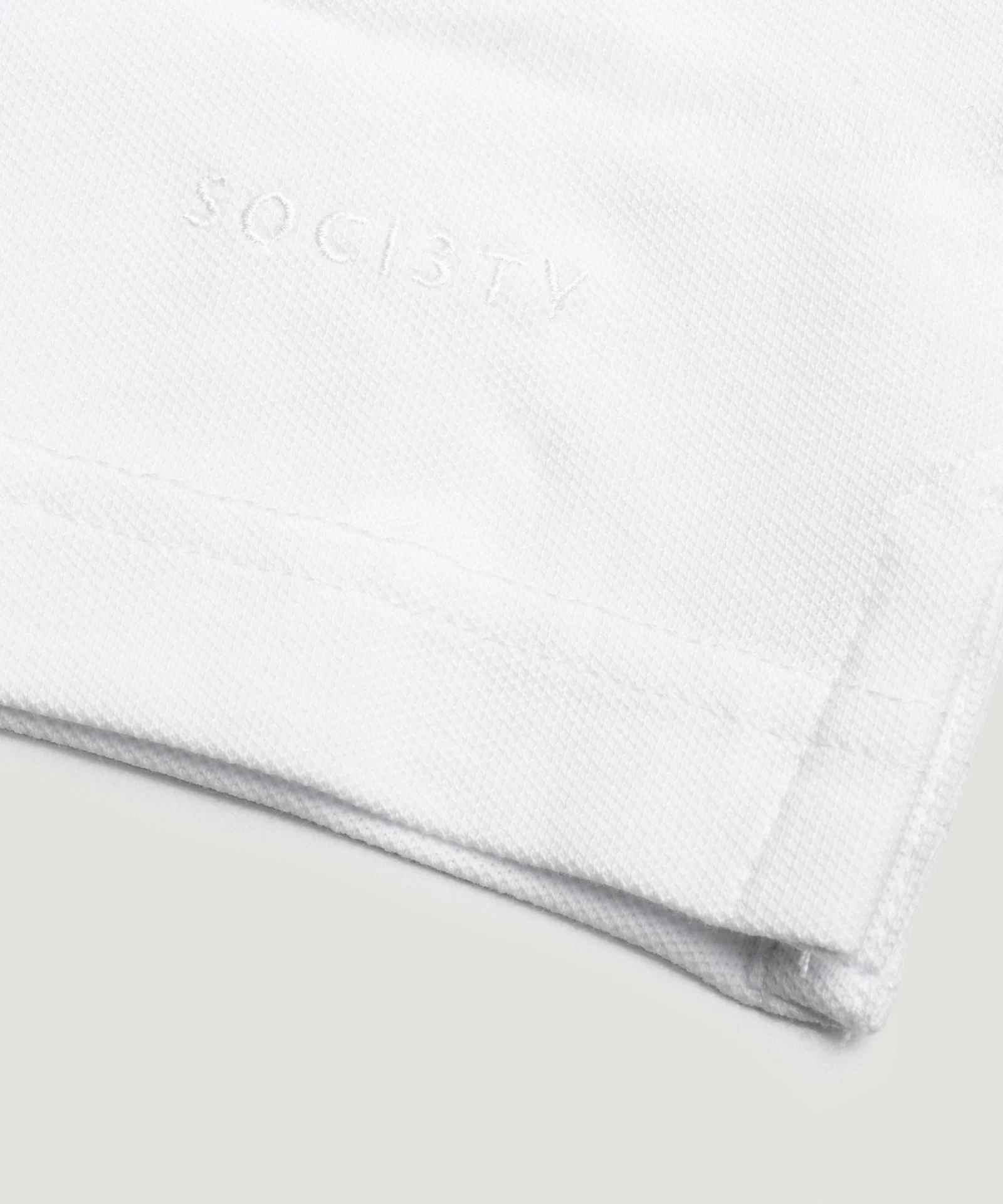 Polo piqué stretch wit - Image 3