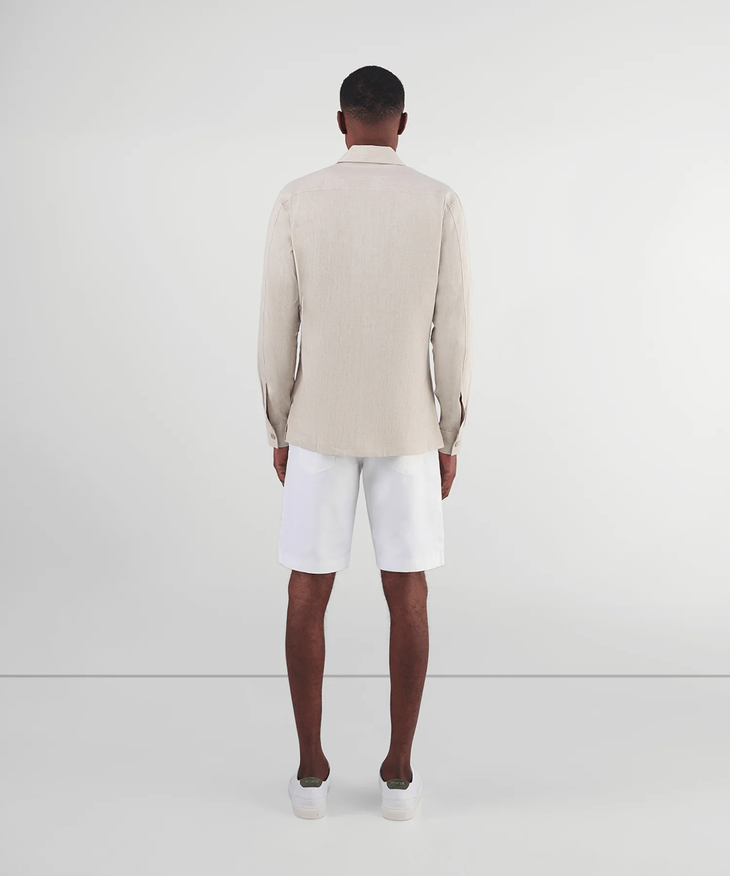 Overshirt linnen/viscose off-white - Image 5