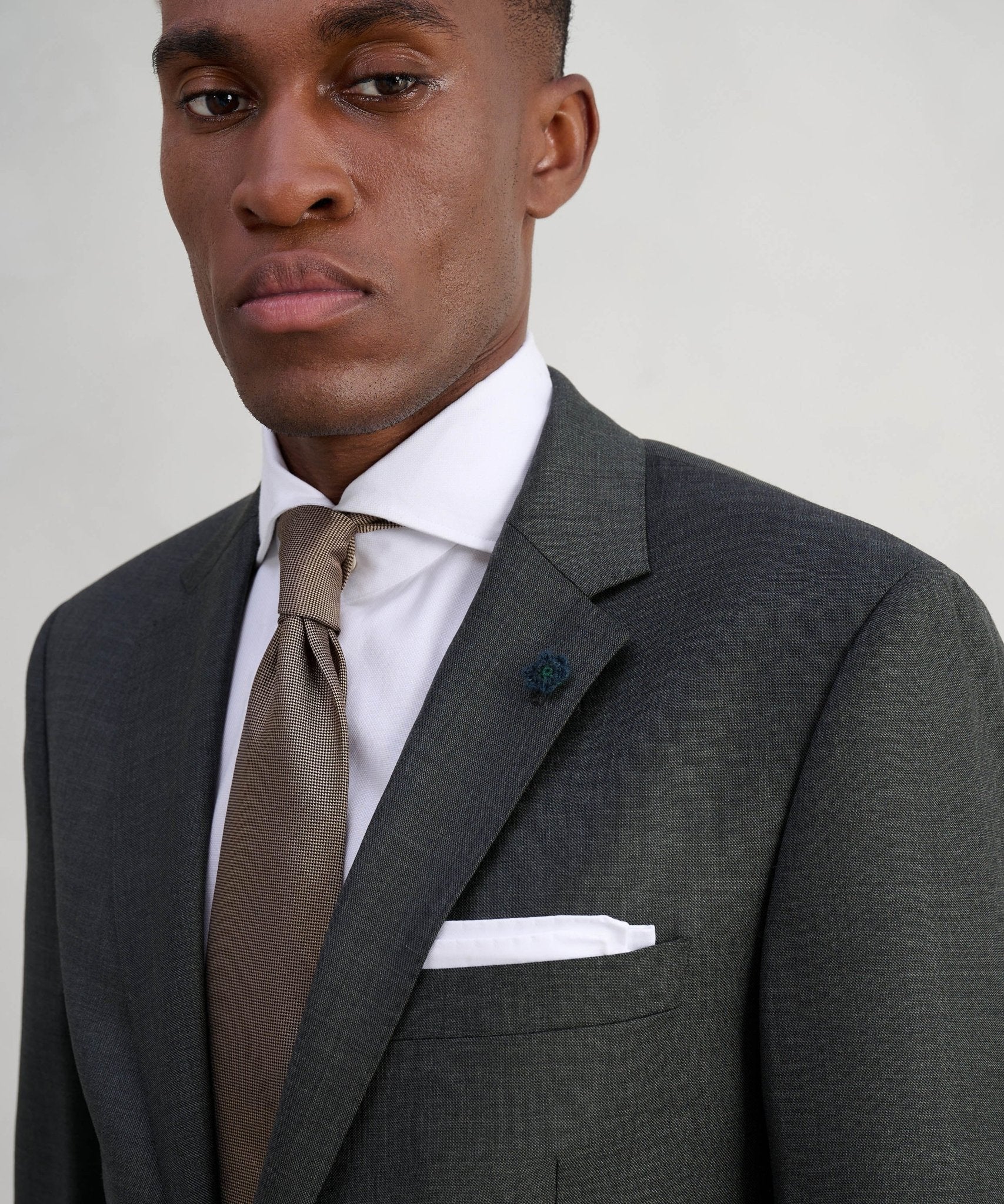 The Business Editions pak S110's sharkskin wol donkergroen - Image 5