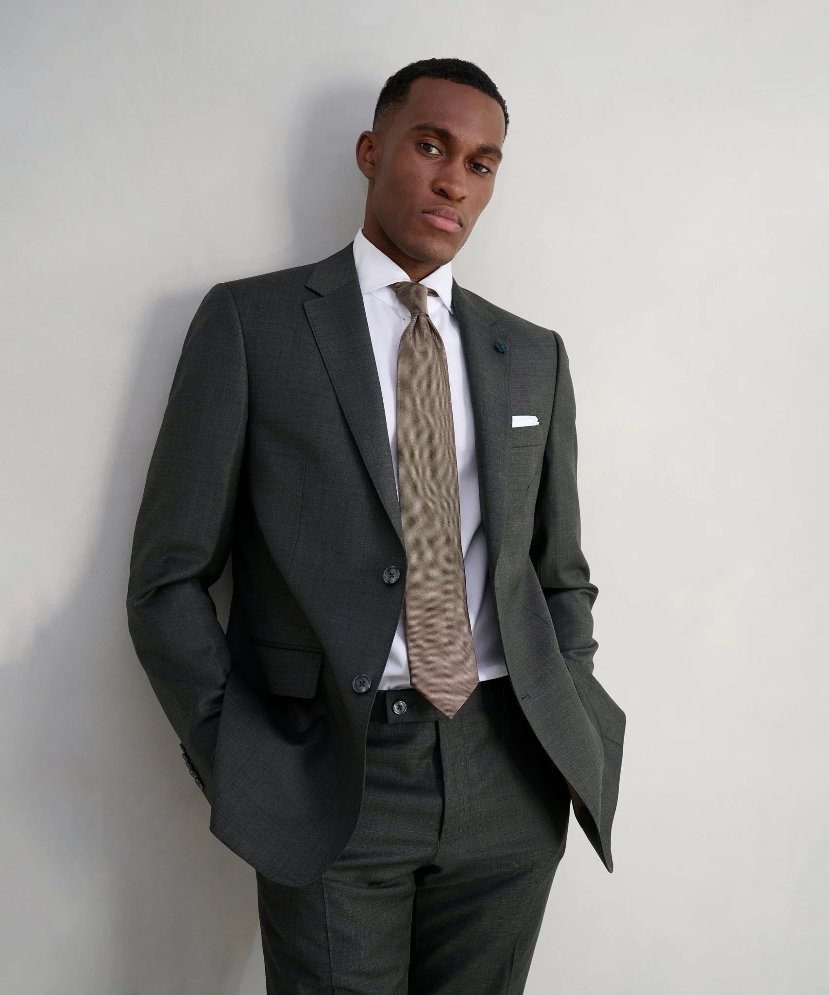 The Business Editions pak S110's sharkskin wol donkergroen - Image 6