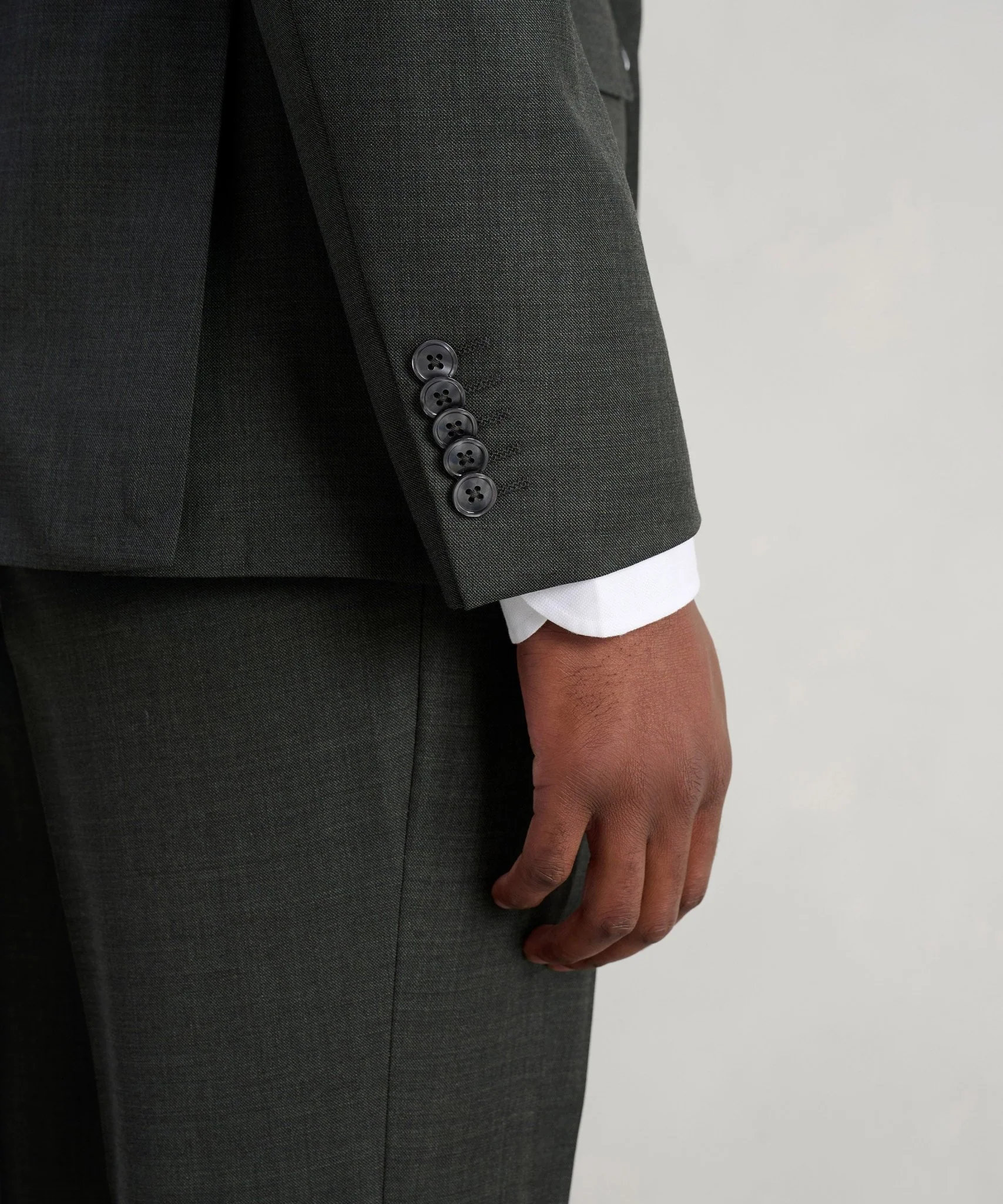 The Business Editions pak S110's sharkskin wol donkergroen - Image 7