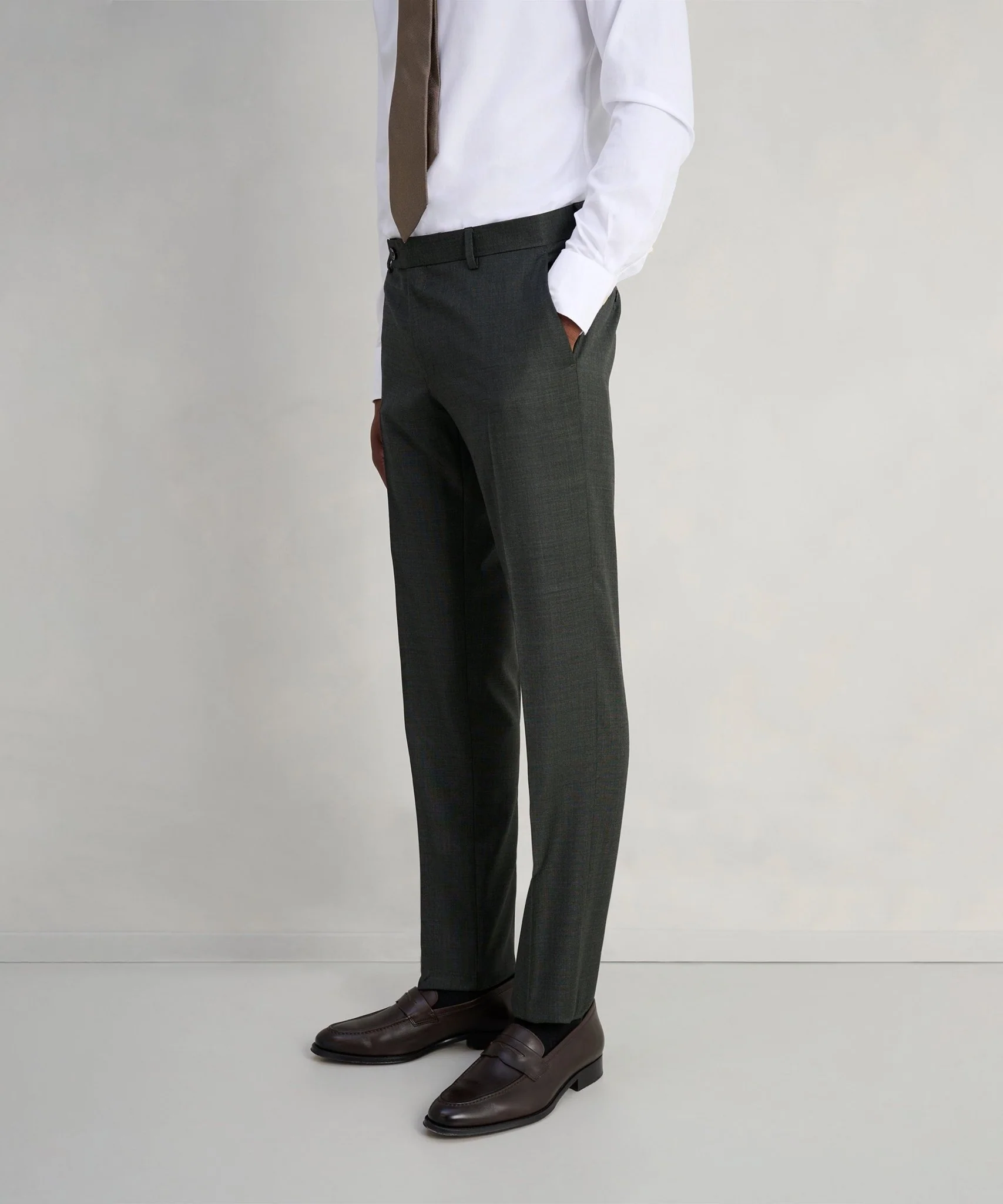 The Business Editions pak S110's sharkskin wol donkergroen - Image 8
