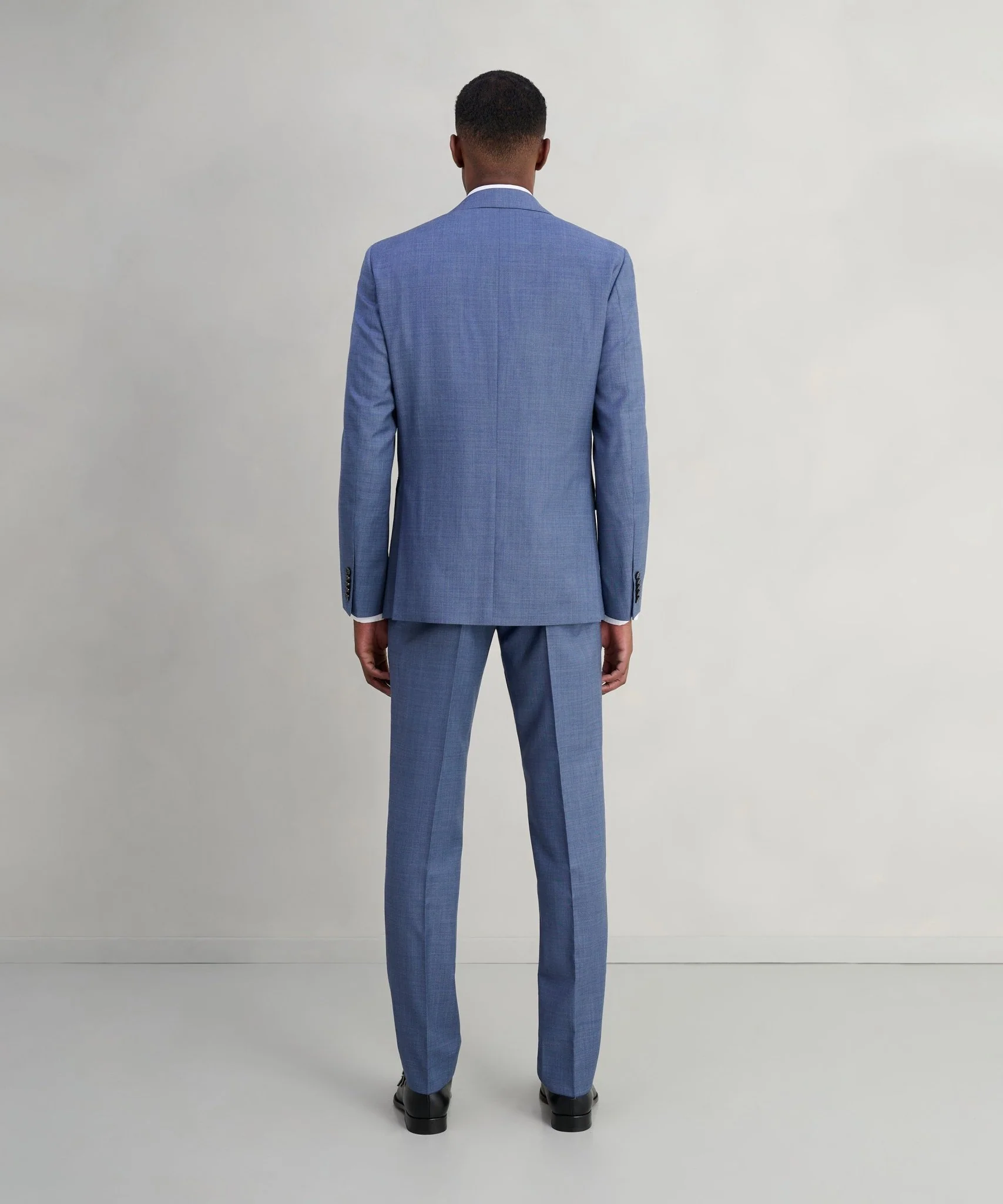 The Business Editions pak S110's sharkskin wol lichtblauw - Image 9