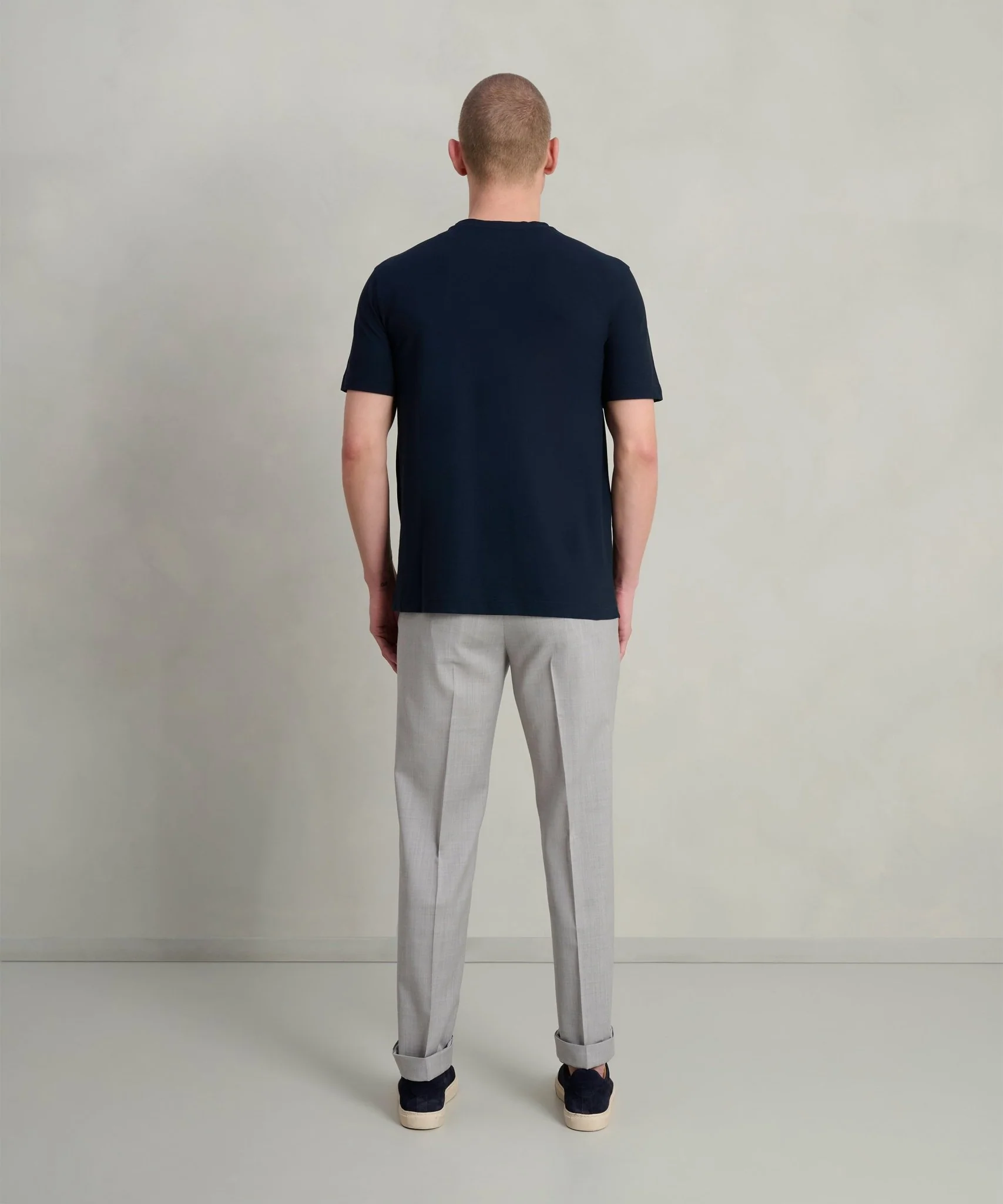 T-shirt Cool Cotton donkerblauw - Image 5