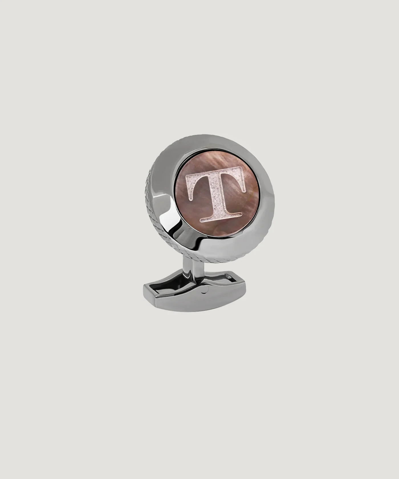 Gepersonaliseerde manchetknoop initialen - T